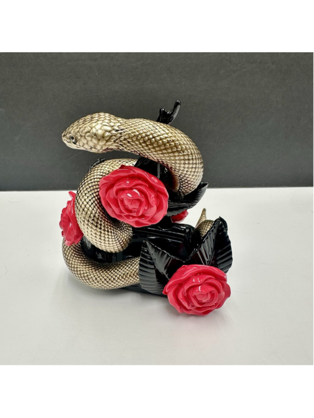 Bath And Body Works Snake And Roses Foaming Hand Soap Holder Goth Halloween - Picture 2 of 9
